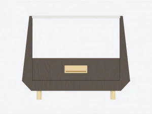 Night Table Baker Gem 3D Model