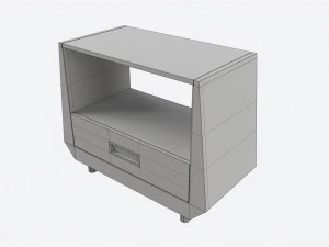 Night Table Baker Gem 3D Model