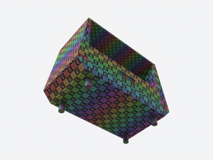 Night Table Baker Gem Model 3D