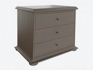 Nightstand Baker Sans Flora 3D Model