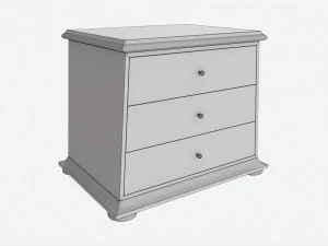 Nightstand Baker Sans Flora 3D Model