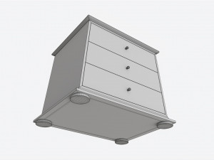 Nightstand Baker Sans Flora 3Dモデル