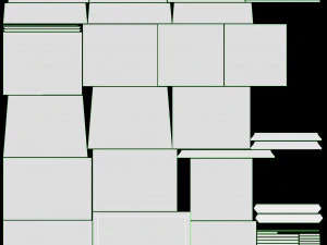 Nightstand Baker Sans Flora 3D Model