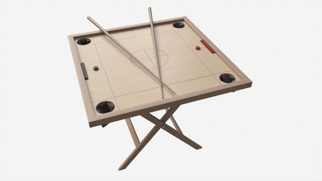 Novus Game Table Set 3D Model .c4d .max .obj .3ds .fbx .stl .blend 