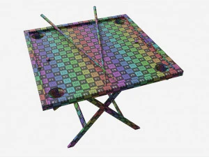 Novus Game Table Set 3D Model