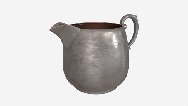 Old Metal Creamer Modelo 3D .c4d .max .obj .3ds .fbx .stl .blend 