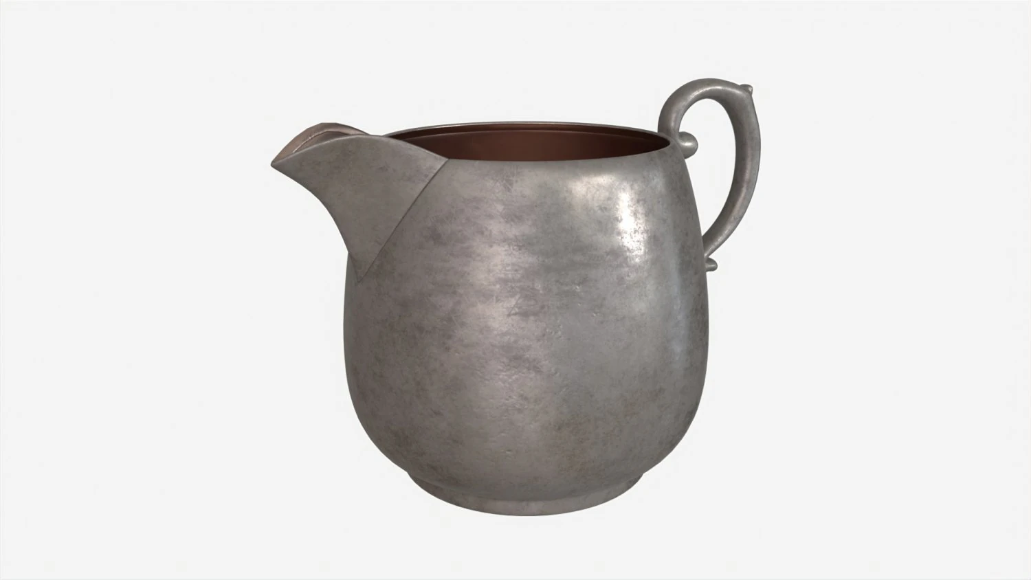 Old Metal Creamer 3D Model .c4d .max .obj .3ds .fbx .stl .blend