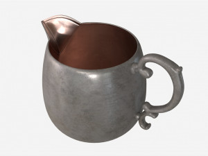 Old Metal Creamer Modelo 3D