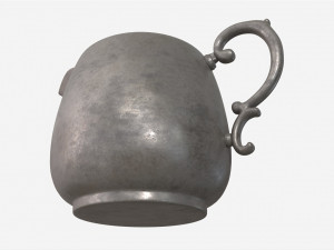 Old Metal Creamer Modelo 3D