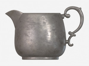 Old Metal Creamer Modelo 3D