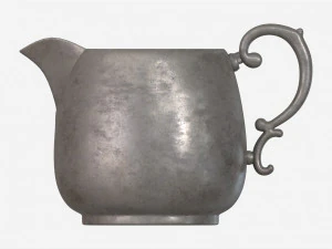 Old Metal Creamer 3D Model