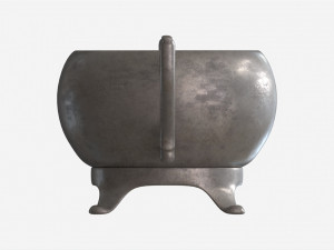 Old Metal Sugar Bowl 3D Model