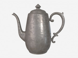 Old Metal Tea and Coffee Pot 3D Model