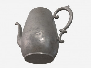 Old Metal Tea and Coffee Pot Model 3D