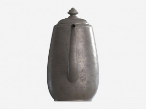 Old Metal Tea and Coffee Pot Model 3D