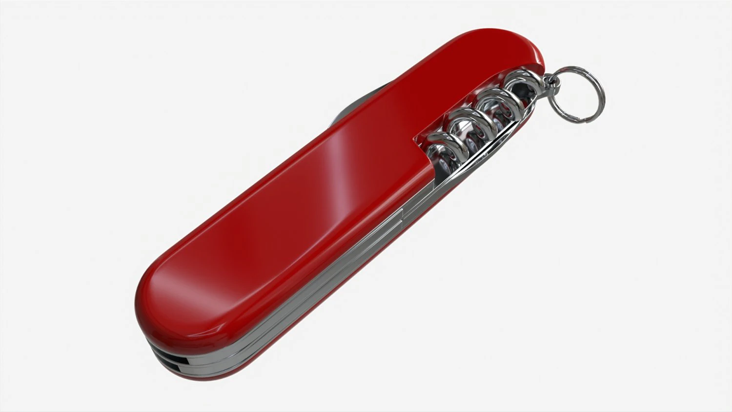 Pocket Knife with Can Opener 3D Model .c4d .max .obj .3ds .fbx .stl .blend