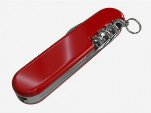 Pocket Knife with Can Opener 3D Model