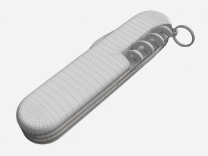 Pocket Knife with Can Opener 3D Model
