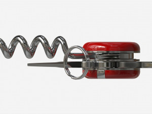 Pocket Knife with Can Opener Unfolded 3D Model