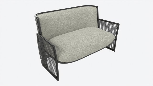 Settee Baker Taru 3D 模型 .c4d .max .obj .3ds .fbx .stl .blend 