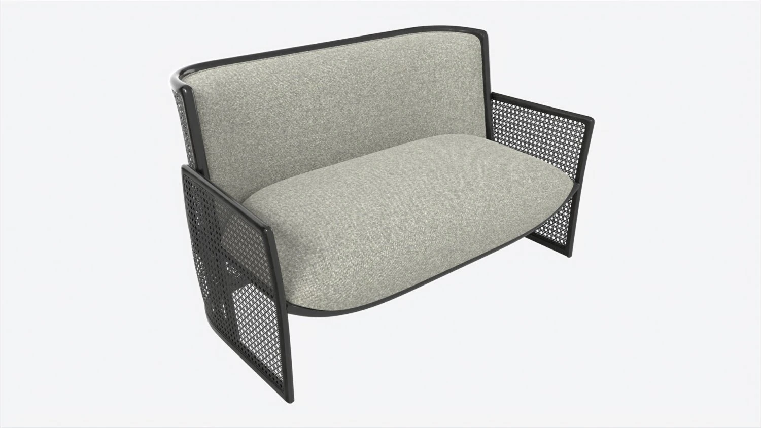 Settee Baker Taru 3D Model .c4d .max .obj .3ds .fbx .stl .blend 