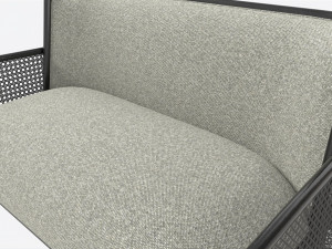 Settee Baker Taru 3D 模型