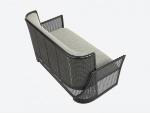 Settee Baker Taru 3D 模型