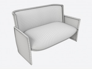 Settee Baker Taru 3D 模型