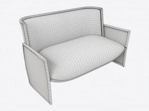 Settee Baker Taru 3D Model