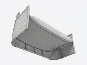 Settee Baker Taru 3D 模型