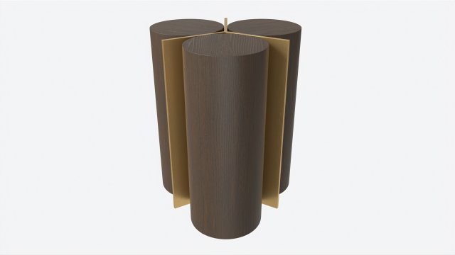 Side Table Baker Cylinder Modèle 3D .c4d .max .obj .3ds .fbx .stl .blend