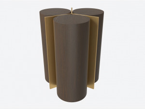Side Table Baker Cylinder Modelo 3D