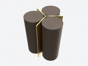 Side Table Baker Cylinder Modèle 3D