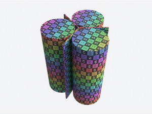 Side Table Baker Cylinder Modèle 3D