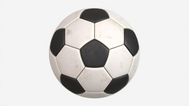 Soccer Ball 03 Dirty 3D Модель .c4d .max .obj .3ds .fbx .stl .blend 
