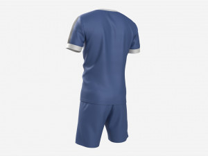 Soccer T-shirt and Shorts Blue Modello 3D
