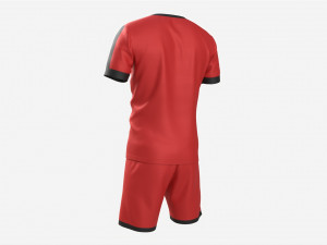 Soccer T-shirt and Shorts Red Modelo 3D