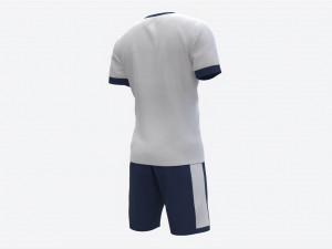 Soccer T-shirt and Shorts White Modello 3D