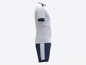 Soccer T-shirt and Shorts White Modello 3D