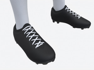 Soccer Uniform with Boots Yellow 3D 모델