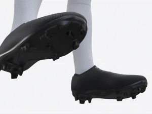 Soccer Uniform with Boots Yellow 3D Model