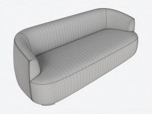 Sofa Baker Cabochon 3D Model