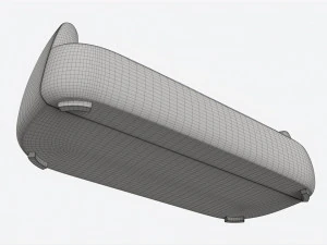 Sofa Baker Cabochon 3D Model