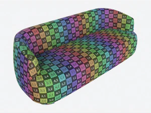 Sofa Baker Cabochon 3D Model