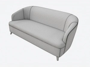 Divano Baker Coup&eacute; Modello 3D