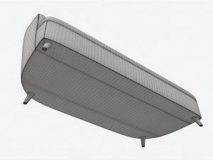 Divano Baker Coup&eacute; Modello 3D