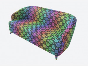 Sofa Baker Coupe Modelo 3D
