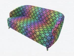 Divano Baker Coup&eacute; Modello 3D