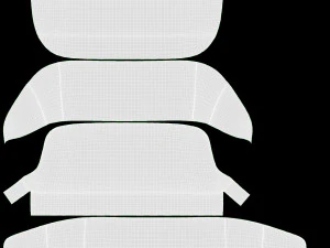 Divano Baker Coup&eacute; Modello 3D