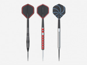 Steeltip Dart Set Modelo 3D